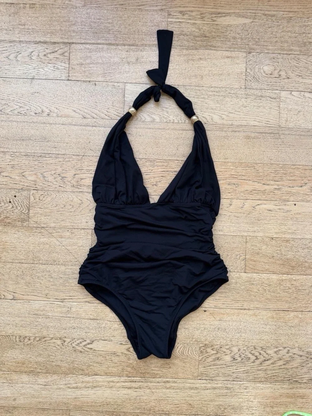 Melissa Odabash Black Swimsuit with Teal Label